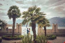 Wedding photo shoot at Malcesine, Lake Garda